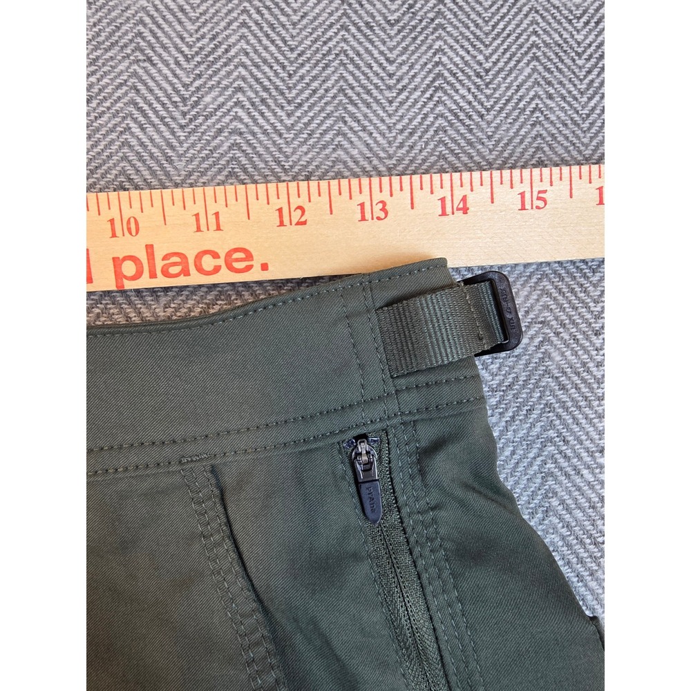 Prana Womens High Rise Standard Hiking Shorts Olive Green Size 4 2082311 - Picture 7 of 13